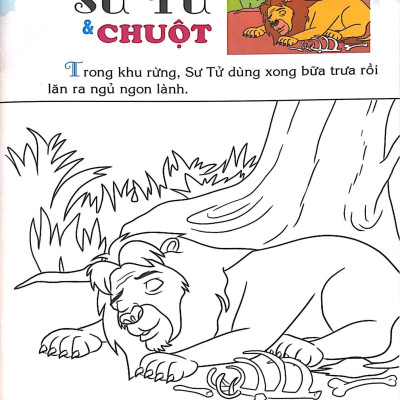 Em Đọc Ngụ Ngôn Và Tô Màu: Sư Tử Và Chuột