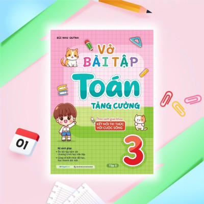 Sách - Vở Bài Tập Toán Tăng Cường Lớp 3 - Tập 2 - Theo Sách Giáo Khoa Kết Nối Tri Thức Với Cuộc Sống - Megabook