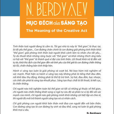 MỤC ĐÍCH CỦA SÁNG TẠO – (The Meaning of the Creative Act)