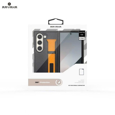 Ốp Lưng Da cho SAMSUNG Z Fold 7 Bảo Vệ 360° hiệu RAVAKA bảo vệ toàn diện bền đẹp