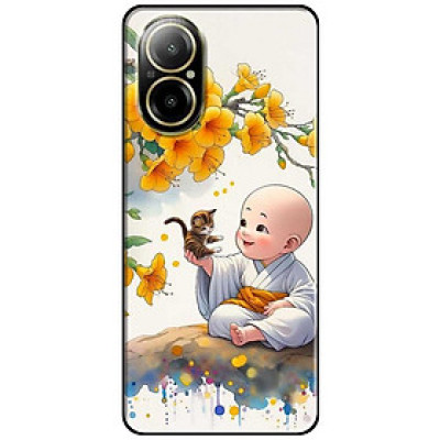 Ốp lưng cho Oppo Realme 10 - C11 2021 - C65 4G - C67 - C20 - Poco X6 5G - Chú Tiểu Và Mèo - Hàng Chính Hãng