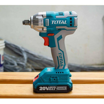 BỘ COMBO MÁY SIẾT BULOONG TIWLI2038  & TDRLI206015 DÙNG PIN 20V (2 pin 20V -2.0Ah + sạc) TOTAL TOSLI23043 - HÀNG CHÍNH HÃNG