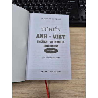 Sách - Từ Điển Anh - Việt 125000 Từ - Bìa Mềm - Hồng Ân