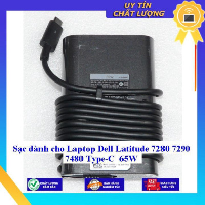 Sạc dùng cho Laptop Dell Latitude 7280 7290 7480 Type-C 65W - Hàng Nhập Khẩu New Seal
