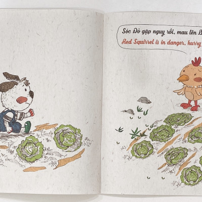 Rèn Luyện Thói Quen Tốt 2-6 Tuổi: Đừng Ham Chơi Suốt Thế, Sóc Đỏ (Song Ngữ)