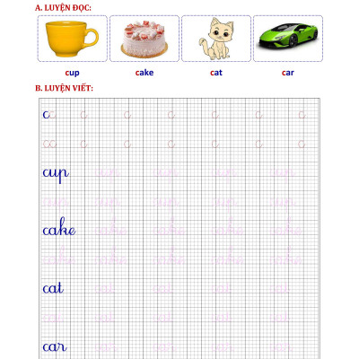 Phiếu bài tập cuối tuần Tiếng Anh 1 - Biên soạn theo chương trình mới (Sách màu)