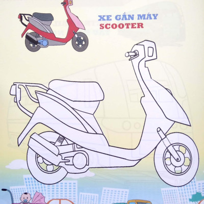Em Tập Tô Màu - Chủ Đề: Các Loại Phương Tiện Vận Chuyển