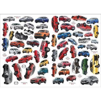 Sách - Bóc Dán Hình Sticker Thông Minh - Cars: Các Hãng Xe Hơi Trên Thế Giới - Tập 4 - Việt Thư