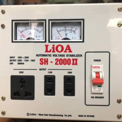 Ổn áp lioa 2kva model SH - 2000 II dây đồng 100%