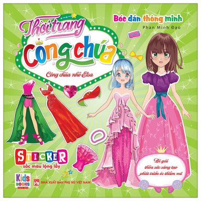 Sách - Bóc Dán Thông Minh - Thời Trang Công Chúa - Công Chúa Nhỏ Elsa