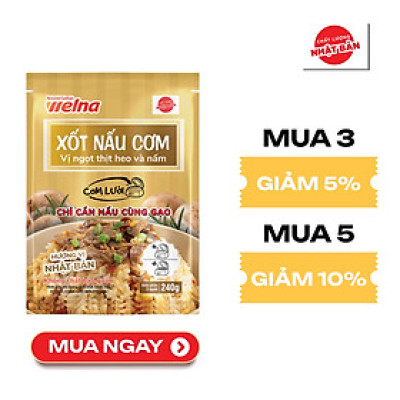 Xốt Nấu Cơm Nisshin Hương Vị Ngọt Thịt Heo Và Nấm - Nisshin Seifun Welna Shop