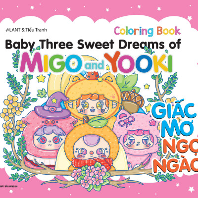 Sách - Sách Tô Màu BabyThree Sweet Dreams Of Migo And Yooki (Bìa Ngẫu Nhiên)