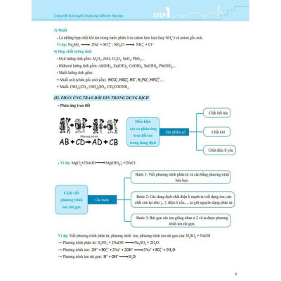 Sách - 3 STEP - Tiết Lộ Bí Quyết 3 Bước Đạt Điểm 8+ Hóa Học - Megabook
