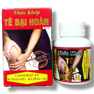 Viên uống nhức khớp Tê Bại Hoàn hỗ trợ đau lưng viêm nhức xương khớp, gai cột sống, thoái hoá khớp - Mã số 1502