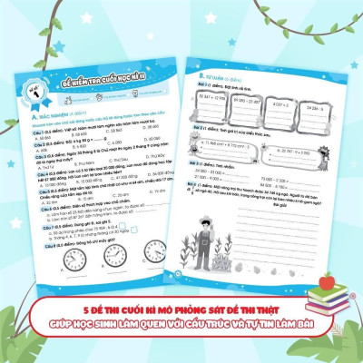 Sách - Bộ Đề Ôn Luyện Và Kiểm Tra Toán Lớp 3 - Tập 2 - Megabook