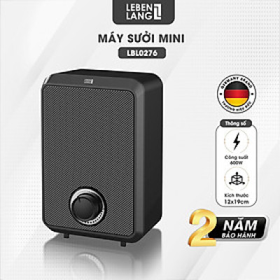 Máy sưởi mini để bàn Lebenlang LBL0276, công suất 600W, làm ấm góc rộng, nóng nhanh, thiết kế nhỏ gọn tiện lợi, bảo hành 2 năm - hàng chính hãng