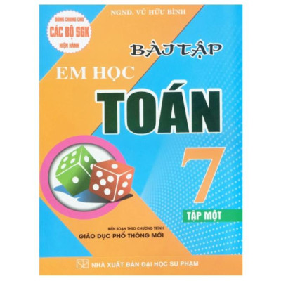Sách - Combo Bài Tập Em Học Toán Lớp 7 (Tập 1+Tập 2) - Biên soạn theo chương trình giáo dục phổ thông mới