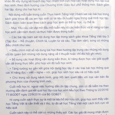 Thực Hành Tiếng Việt 3 - Tập 1 (Theo Phương Pháp Dạy Học Tích Cực)