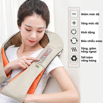 Gối massage toàn thân có dây đeo 