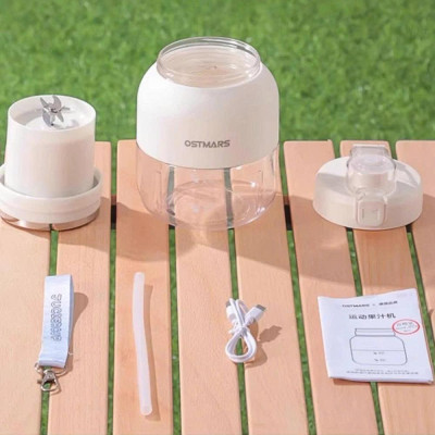Máy Xay Sinh Tố Cầm Tay Mini Ostmars Sạc Tích Điện Dung Tích 500ml Đa Năng Nhỏ Gọn