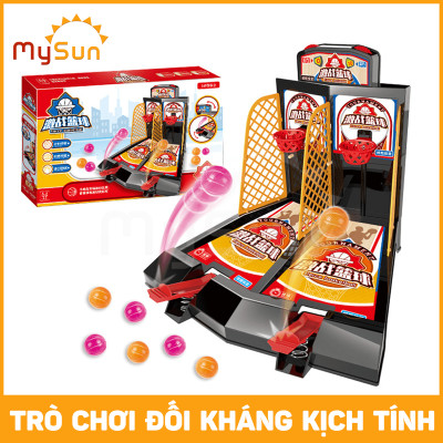 Bộ đồ chơi bóng rổ mini cho bé trai bộ trò chơi 2 người đối kháng trẻ em MySun