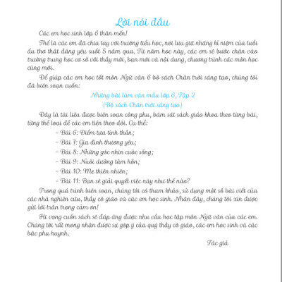 Sách - Những bài làm văn mẫu 6 - Chân trời sáng tạo - ndbooks