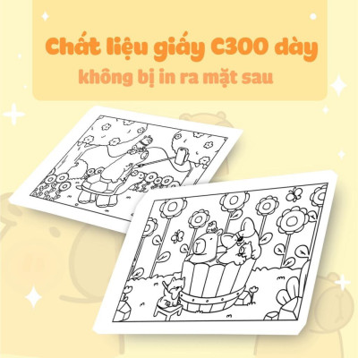 Sách Tô Màu - Capy Và Những Người Bạn - Megabook