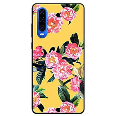 Ốp lưng dành cho Huawei P30 - P30 Lite - Y7 Pro - Y9 2019 mẫu Hoa Hồng Nền Vàng