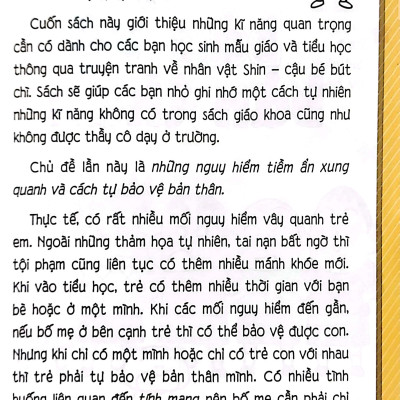 Shin - Cậu Bé Bút Chì - Những Điều Trường Học Không Dạy Ta - Bí Quyết Bảo Vệ Bản Thân