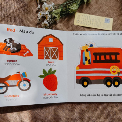 Chuyến Xe Buýt Sắc Màu -  Bộ sách đồ chơi -Giúp Bé Phát Triển Từ Vựng Và Nhận Biết Màu Sắc