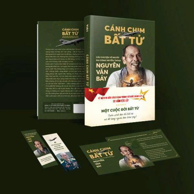 Sách - Cánh Chim Bất Tử - Câu Chuyện Về Người Phi Công Huyền Thoại Nguyễn Văn Bảy - Phiên Bản Kỷ Niệm 80 Năm - Tặng Kèm Bookmark + Postcard