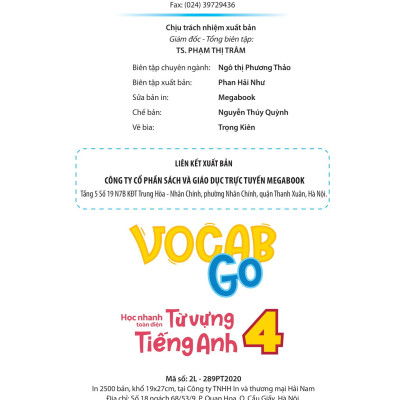 Vocab Go Học Nhanh Toàn Diện Từ Vựng Tiếng Anh 4