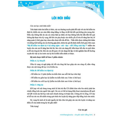Sách - Global Success - Bộ Đề Kiểm Tra Định Kỳ 4 Kỹ Năng Tiếng Anh Lớp 7 - Có Đáp Án - Tập 1 - Minh Thắng