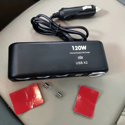 Bộ Chia Tẩu Ô Tô Sạc Điện Thoại 4 Cổng 12V-24V-120W Loại Xịn – Hàng Loại Tốt, Mẫu Mới, Bền Đẹp, đèn trang trí