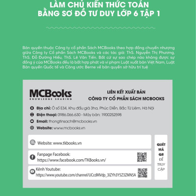 Làm Chủ Kiến Thức Toán Bằng Sơ Đồ Tư Duy Lớp 6 - Tập 1