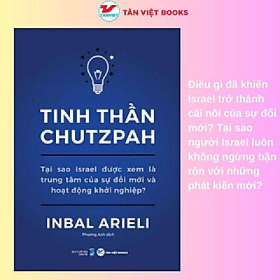 Sách - Tinh Thần Chutzpah - Inbal Arieli - Tân Việt Books