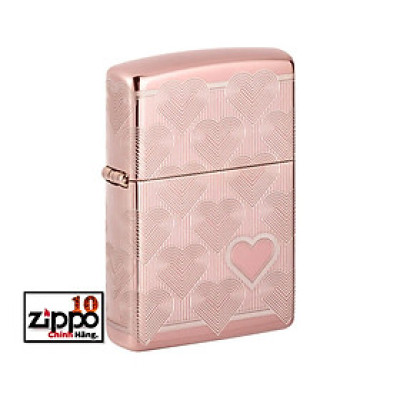 Bật lửa ZIPPO 49811 Heart Design - Chính hãng 100%