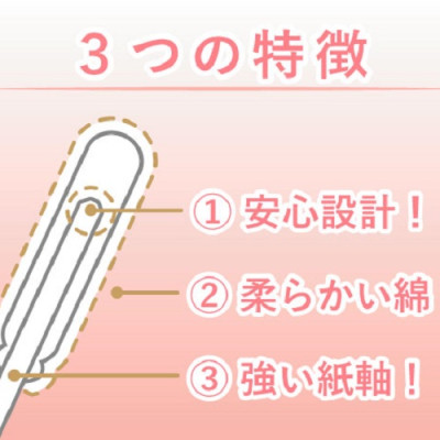 Hộp tăm bông kháng khuẩn Sanyo ( 250 que ) 100% Bông gòn tự nhiên - made in Japan