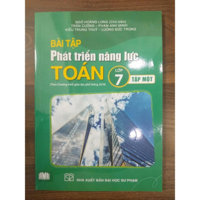 Sách - Bài tập phát triển năng lực Toán lớp 7 - tập 1 (Cánh diều PB1 )