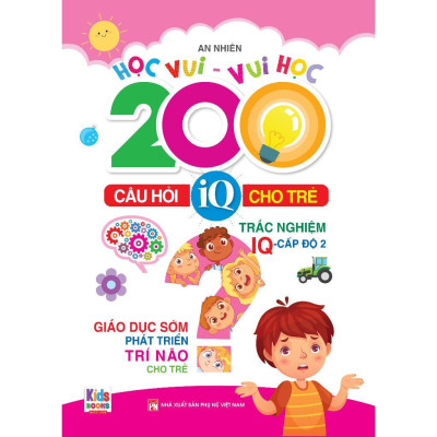 Sách - Học Vui Vui Học - 200 Câu Hỏi IQ Cho Trẻ - Trắc Nghiệm IQ - Combo 4 Cuốn - Việt Thư