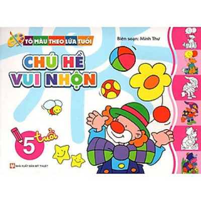 Sách - Tô Màu Theo Lứa Tuổi - Chú Hề Vui Nhộn (5 Tuổi) - Tân Việt Books