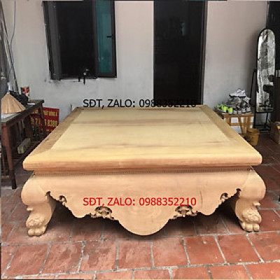 Sập Nằm Dạ Cá Trơn Cỡ Đại Gỗ Hương Vàng