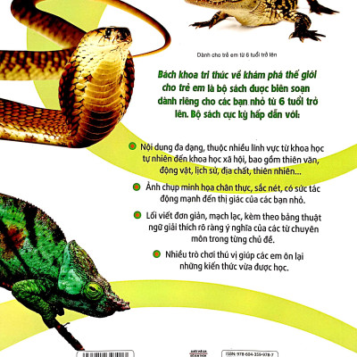 Bách Khoa Tri Thức Về Khám Phá Thế Giới Cho Trẻ Em - Reptiles - Bò Sát