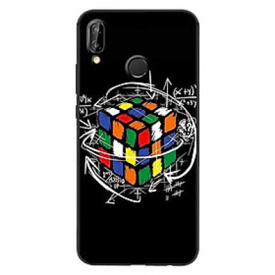 Ốp lưng in cho Huawei Nova 3E Rubik Toán Học