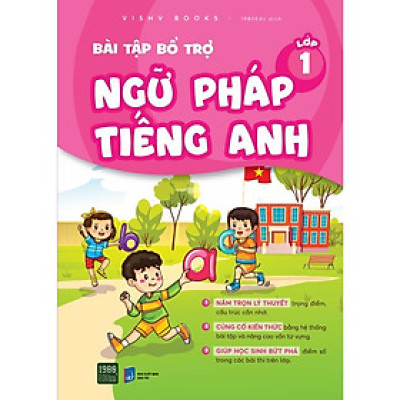 Sách - Bài Tập Bổ Trợ Ngữ Pháp Tiếng Anh Lớp 1 - VISHV Books - 1980 Books