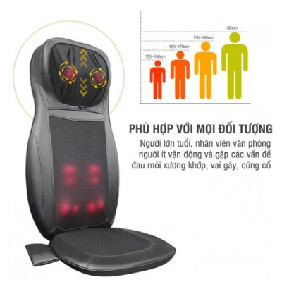 Ghế (đệm) massage ô tô hồng ngoại Puli PL-802