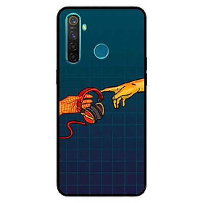 Ốp Lưng in cho Realme 5 Pro / Realme Q Mẫu Bàn Tay Chạm Nhạc - Hàng Chính Hãng