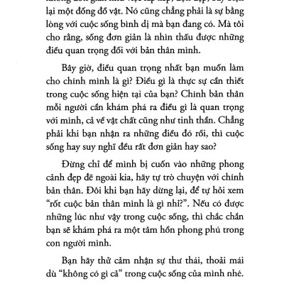 Sống Đơn Giản Cho Mình Thanh Thản