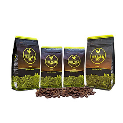 Combo 4 gói cà phê bột nguyên chất truyền thống - The Farm Coffee (250g)
