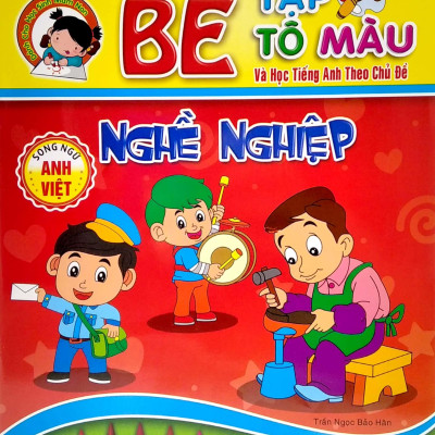 Bé Tập Tô Màu Và Học Tiếng Anh Theo Chủ Đề - Nghề Nghiệp
